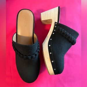 NEW J. Crew Black and Tan Women's Mules